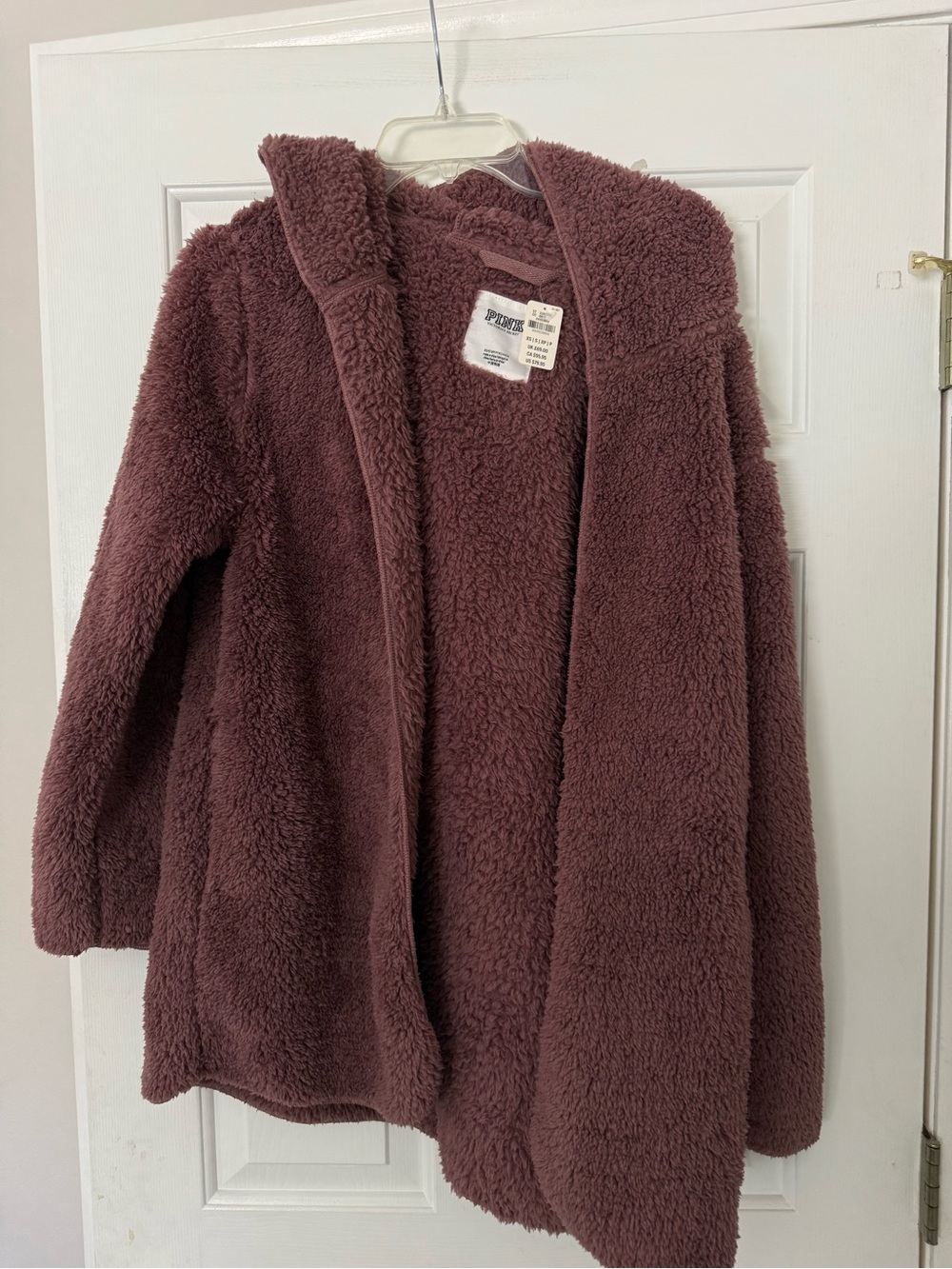 PINK Victorias Secret Sherpa Hooded Cardigan